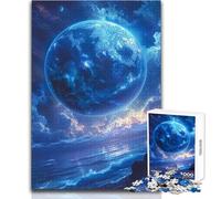 Puzzle per adolescenti da 1000 pezzi, mistico pianeta blu oceano, gioco educativo per famiglie, difficile, regalo di compleanno, dimensioni 50x75cm