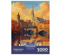 Puzzle Per Adolescenti Da 1000 Pezzi Modena Italia Cityscape Painting Puzzle Per Adulti Giocattoli Antistress Sfida Difficile Gioco Impegnativo Regali 70x50cm/1000pcs