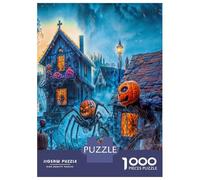 Puzzle Per Adolescenti Da 1000 Pezzi Monsters And Pumpkins on Halloween Puzzle Per Adulti Giochi Per Famiglie Ma Divertenti E Umoristici Regali Unici Per Compleanno E Natale 38x26cm/1000pcs