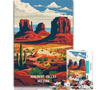 Puzzle per adolescenti da 1000 pezzi Monument Valley Majestic, aiuta il cervello ad allenarsi Giocattoli avvincenti per coltivare la pazienza e migliorare la memoria (75x50cm)
