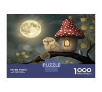 Puzzle Per Adolescenti Da 1000 Pezzi Moonlit Forest Fantasy Puzzle Per Adulti Giochi Rilassanti Decorazione Perfetta Gioco Stimolante Regali 52x38cm/1000pcs