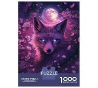 Puzzle Per Adolescenti Da 1000 Pezzi Moonlit Fox Fantasy Puzzle Per Adulti Giochi Rilassanti Sfida Difficile Interazione Genitore-figlio 38x26cm/1000pcs