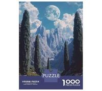 Puzzle Per Adolescenti Da 1000 Pezzi Moonlit Mountain Landscape Puzzle Per Adulti Giocattolo Decorazione Da Parete Sfida Difficile Per È Ideale Come Regalo 70x50cm/1000pcs