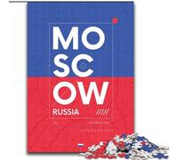 Puzzle per adolescenti da 1000 pezzi, Mosca, Russia, per età 14+, adatto per coppie, attività divertenti da fare a casa, regalo di compleanno, regali da viaggio, 26x38cm