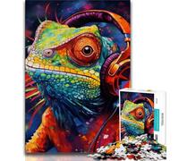 Puzzle per adolescenti da 1000 pezzi, motivo: camaleonte, aiuta il cervello a esercitare i giocattoli avvincenti per coltivare la pazienza e migliorare la memoria, 38x26cm