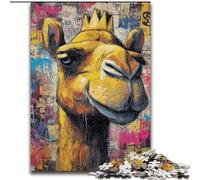 Puzzle per adolescenti da 1000 pezzi, motivo: cammello, allena il cervello e le mani, regalo di compleanno unico per ragazzi dai 14 anni in su dimensioni 50x75cm