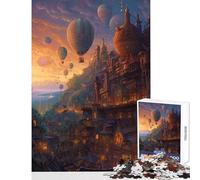 Puzzle per adolescenti da 1000 pezzi,motivo: cieli di palloncini,giocattolo,decorazione da parete,opera d'arte,regalo,giochi educativi,aiuta il cervello,esercizio,dimensioni: 50x75cm