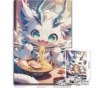 Puzzle per adolescenti da 1000 pezzi, motivo: drago delle fiabe, ideale per trascorrere ore di relax in tutta tranquillità, taglio netto, giocattolo durevole, dimensioni: 38x52cm