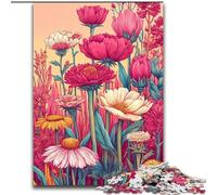 Puzzle per adolescenti da 1000 pezzi, motivo: fiori di campo estivi, adatto a persone dai 14 anni in su Difficile da completare ma divertente e spiritoso Ottimo regalo (dimensioni 26x38cm)