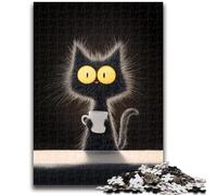 Puzzle per adolescenti da 1000 pezzi, motivo: gatto, difficile e stimolante, con poster abbinato e foglio di quiz per età 14 anni, 50x75cm