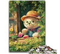 Puzzle per adolescenti da 1000 pezzi, motivo: orsacchiotto di peluche, per bambini dai 14 anni in su, interessanti regali per ridurre lo stress per amici e familiari, 26x38cm
