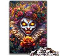 Puzzle per adolescenti da 1000 pezzi, motivo: pagliaccio e scheletro, giocattoli educativi, decorazioni per la casa uniche e regali per bambini dai 14 anni in su, 38x26cm