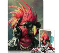 Puzzle per adolescenti da 1000 pezzi, motivo: pappagallo rosso, giocattoli per la decorazione della casa, antistress e per trascorrere il tempo libero (dimensioni 38x26cm)