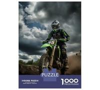 Puzzle Per Adolescenti Da 1000 Pezzi Motocross Rider Puzzle Per Adulti Giochi Rilassanti Sfida Difficile Interazione Genitore-figlio 70x50cm/1000pcs