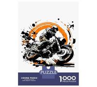 Puzzle Per Adolescenti Da 1000 Pezzi Motorcycle Rider Graphic Art Puzzle Per Adulti Giochi Rilassanti Decorazione Perfetta Gioco Stimolante Regali 70x50cm/1000pcs