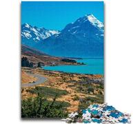 Puzzle per adolescenti da 1000 pezzi Mount Cook Regali di Babbo Natale segreti con poster abbinato e foglio di quiz 38x26cm