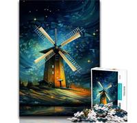 Puzzle per adolescenti da 1000 pezzi, mulini a vento colorati, giocattoli educativi per imparare, attività divertenti da fare a casa, regalo di compleanno, regali da viaggio (75x50cm)