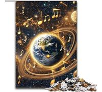 Puzzle per adolescenti da 1000 pezzi Musica Galassia Terra per età 14 e oltre Giochi divertenti Attività divertenti a casa, regali di compleanno, regali di viaggio 50x75cm