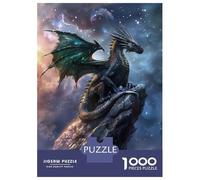Puzzle Per Adolescenti Da 1000 Pezzi Mystical Dragon On Rock Puzzle Per Adolescenti Giochi Rilassanti Decorazioni Murali Regali Unici Per Compleanno E Natale 52x38cm/1000pcs