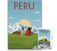 Puzzle per adolescenti da 1000 pezzi, natura del Perù, gioco di sfida unico, regalo per donne, opera d'arte, dimensioni 38x52cm