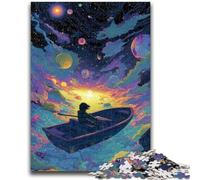 Puzzle per adolescenti da 1000 pezzi, nave dei sogni, puzzle da 1000 pezzi, antistress, per ammazzare il tempo, lista dei desideri con Babbo Natale (26x38cm)