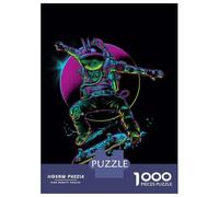 Puzzle Per Adolescenti Da 1000 Pezzi Neon Astronaut Skateboard Art Print-2 Puzzle Per Adulti Giocattolo Decorazione Da Parete Regalo Decorativo Perfetto Per Amici E Familiari 52x38cm/1000pcs