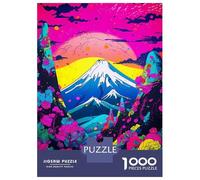 Puzzle Per Adolescenti Da 1000 Pezzi Neon Japanese Nature Art Puzzle Per Adulti Giochi Rilassanti Sfida Difficile Interazione Genitore-figlio 70x50cm/1000pcs