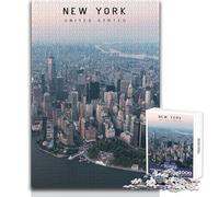 Puzzle per adolescenti da 1000 pezzi New York Bellissimo gioco di design Un'opera d'arte Giocattoli antistress Dimensioni 38x52cm