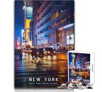 Puzzle per adolescenti da 1000 pezzi New York Bellissimo gioco di design Un'opera d'arte Giocattoli antistress Dimensioni 38x26cm