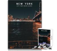 Puzzle per adolescenti da 1000 pezzi New York Bellissimo gioco di design Un'opera d'arte Giocattoli antistress Dimensioni 50x75cm