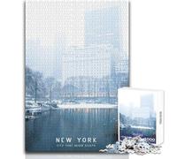 Puzzle per adolescenti da 1000 pezzi New York Bellissimo gioco di design Un'opera d'arte Giocattoli antistress Dimensioni 38x26cm