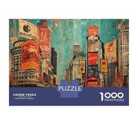 Puzzle Per Adolescenti Da 1000 Pezzi New York Cityscape Art Print-1 Puzzle Per Adolescenti Gioco Per Famiglie Sfida Difficile Regali Unici Per Compleanno E Natale 52x38cm/1000pcs