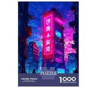 Puzzle Per Adolescenti Da 1000 Pezzi Night City Neon Puzzle Per Adulti Giochi Per Famiglie Ma Divertenti E Umoristici Sfida Educativa 38x26cm/1000pcs