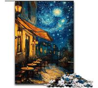Puzzle per adolescenti da 1000 pezzi, Night Sky Street, gioco stimolante e gioco per famiglie con pezzi completamente interconnessi di forma casuale dimensioni 26x38cm