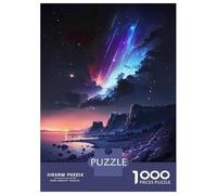 Puzzle Per Adolescenti Da 1000 Pezzi Night Sky with Shooting Stars Puzzle Giochi Divertenti Regalo Di Compleanno Offerta Come Regali Per Tutta La Famiglia 70x50cm/1000pcs
