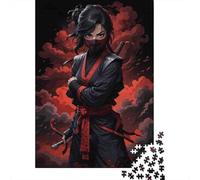 Puzzle Per Adolescenti Da 1000 Pezzi Ninja Warrior Poster Puzzle Per Adulti Gioco Per Famiglie Antistress Interazione Genitore-figlio 52x38cm/1000pcs