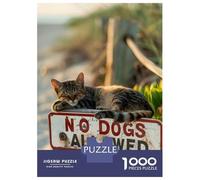 Puzzle Per Adolescenti Da 1000 Pezzi No Dogs Allowed Puzzle Per Adolescenti Giochi Rilassanti Regali Per Donne Regali Per Amici E Familiari 52x38cm/1000pcs