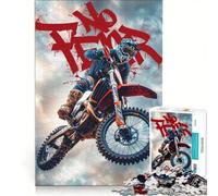 Puzzle per adolescenti da 1000 pezzi "No Fear Motocross" gioco rilassante decorazione da parete regalo per amici e familiari 50x75cm