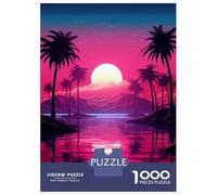 Puzzle Per Adolescenti Da 1000 Pezzi Noir Neon Nostalgia Puzzle Per Adulti Gioco Rompicapo Decorazione Per La Casa Interazione Genitore-figlio 38x26cm/1000pcs