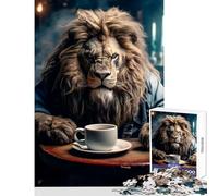 Puzzle per adolescenti da 1000 pezzi "Non senza il mio caffè" Giocattoli fai da te Ottimo regalo per giochi Giochi rilassanti Difficili da completare Dimensioni 38x26cm