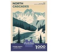 Puzzle Per Adolescenti Da 1000 Pezzi North Cascades Park Poster Puzzle Per Adolescenti Giochi Rilassanti Decorazione Perfetta Interazione Genitore-figlio 70x50cm/1000pcs