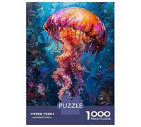 Puzzle Per Adolescenti Da 1000 Pezzi Ocean Squid Painting Puzzle Per Adolescenti Gioco Per Famiglie Migliora La Memoria Regali Di Natale E Compleanno 38x26cm/1000pcs