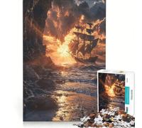 Puzzle per adolescenti da 1000 pezzi "Oltre l'orizzonte", gioco impossibile, rilassante e stimolante per la mente, regalo per donne 38x52cm