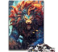 Puzzle per adolescenti da 1000 pezzi, Onnipotente leone dio, sfida di intelligenza cerebrale, giocattoli avvincenti, regalo di compleanno, regali, arte murale 50x75cm