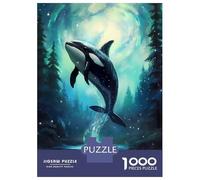 Puzzle Per Adolescenti Da 1000 Pezzi Orca Whale Enchanted Sea Puzzle Per Adolescenti Gioco Per Famiglie Sfida Difficile Regali Unici Per Compleanno E Natale 38x26cm/1000pcs