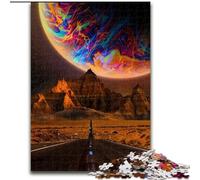 Puzzle per adolescenti da 1000 pezzi Paesaggio onirico, gioco per famiglie, antistress, sfida difficile, rafforza l'amore tra coppie (dimensioni 50x75cm)