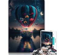 Puzzle per adolescenti da 1000 pezzi palloncini nello spazio puzzle per adulti antistress sfida difficile regali di Babbo Natale segreto 38x26cm
