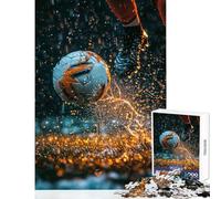 Puzzle per adolescenti da 1000 pezzi pallone da calcio giocattoli antistress regali di compleanno gioco rompicapo attività divertenti da fare a casa dimensioni 50x75cm