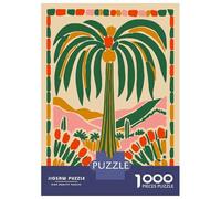 Puzzle Per Adolescenti Da 1000 Pezzi Palm Tree Desert Landscape Illustration Puzzle Per Adulti Giocattoli Antistress Sfida Difficile Gioco Impegnativo Regali 70x50cm/1000pcs