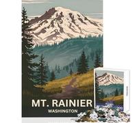 Puzzle per adolescenti da 1000 pezzi Parco nazionale del Monte Rainier Washington giocattoli fai da te panoramici ottimo regalo per giochi rilassanti impegnativi da completare dimensioni 50x75cm